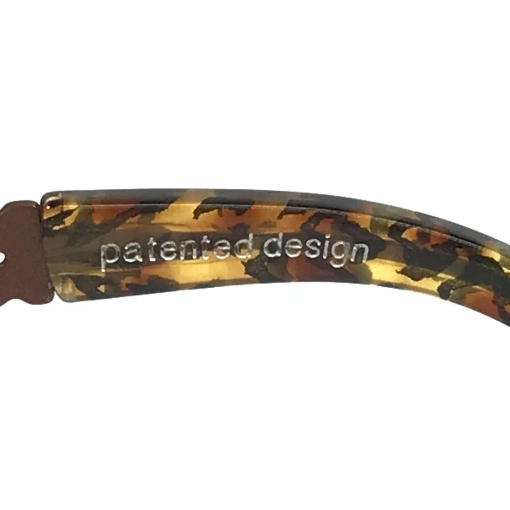 BOZ Eyeglasses Frames ZIGZAG 9530 Panther White Red Diamonds Arms 53-16-137